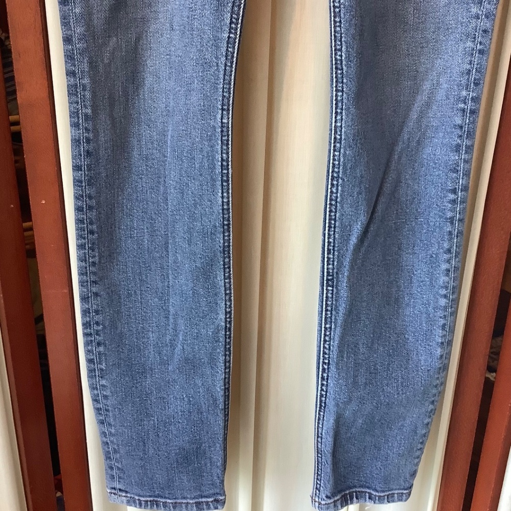 REFORMATION High & Skinny Jeans Rhine Wash Blue Denim Stretch Size 25 - Picture 3 of 8